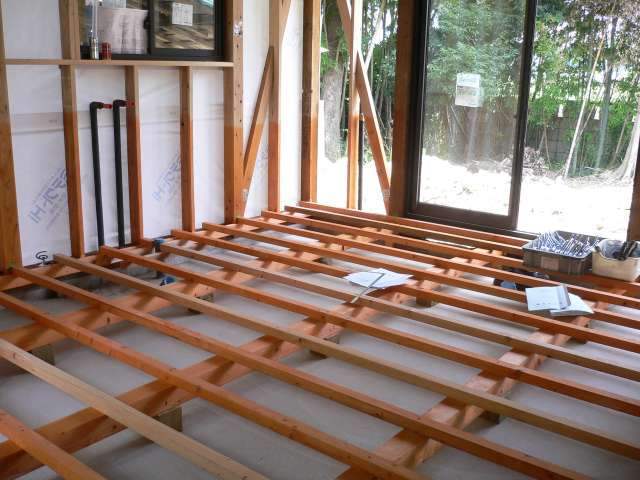 栃木小山　古民家再生オール電化床板